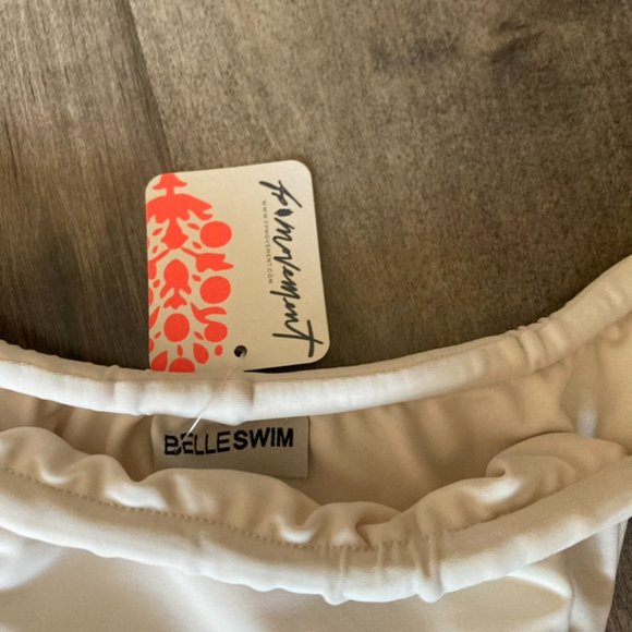NWT Belle Swim Free People The Bare Creme Bikini Bottoms Sz M - Picture 7 of 8